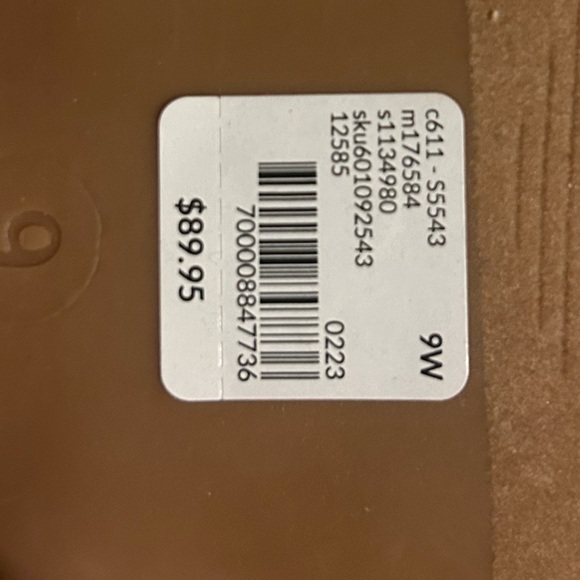 Brand new tan  chunky heels size 9w Lane Bryant brand - Picture 4 of 5